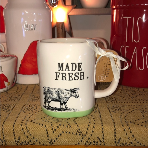 Rae Dunn Other - Rae Dunn MADE FRESH Mug (Cow)